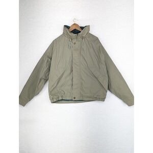 Vintage Field Stream Men's Snap & Zip Up Beige Windbreaker Jacket, Size Large‎